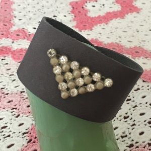Leather cuff bracelet